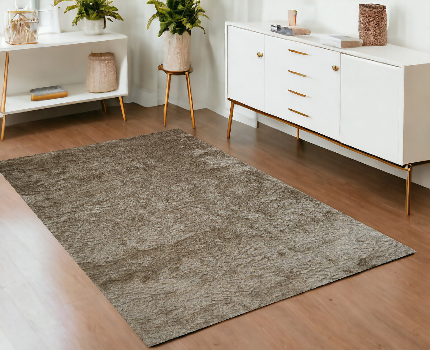 2' X 3' Pink Shag Tufted Handmade Area Rug