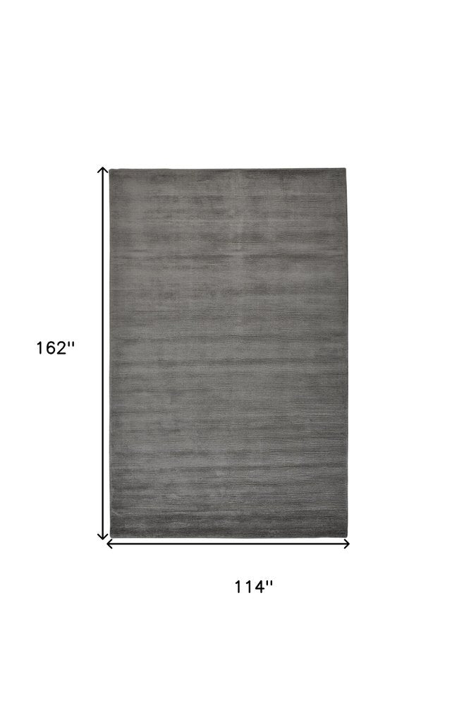 8' X 11' Tan Ivory And Taupe Hand Woven Area Rug