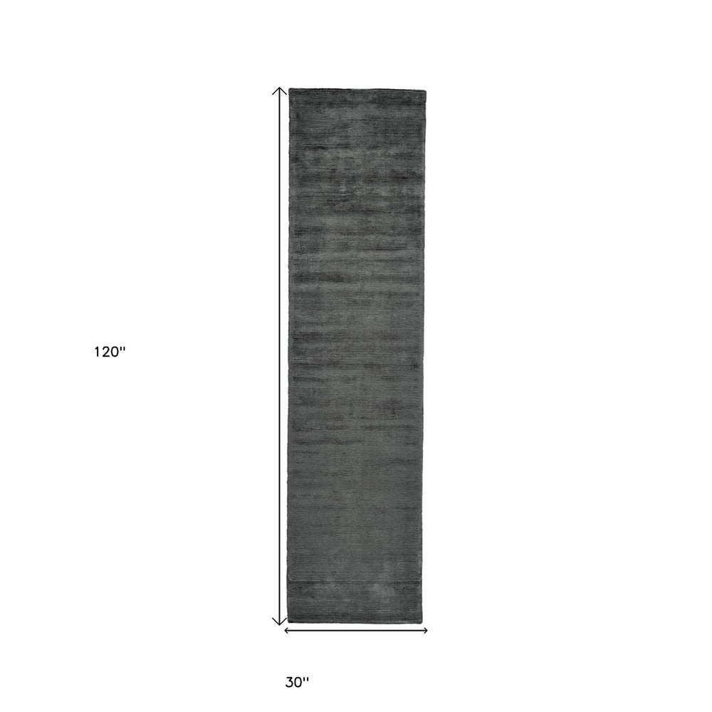 8' X 11' Tan Ivory And Taupe Hand Woven Area Rug