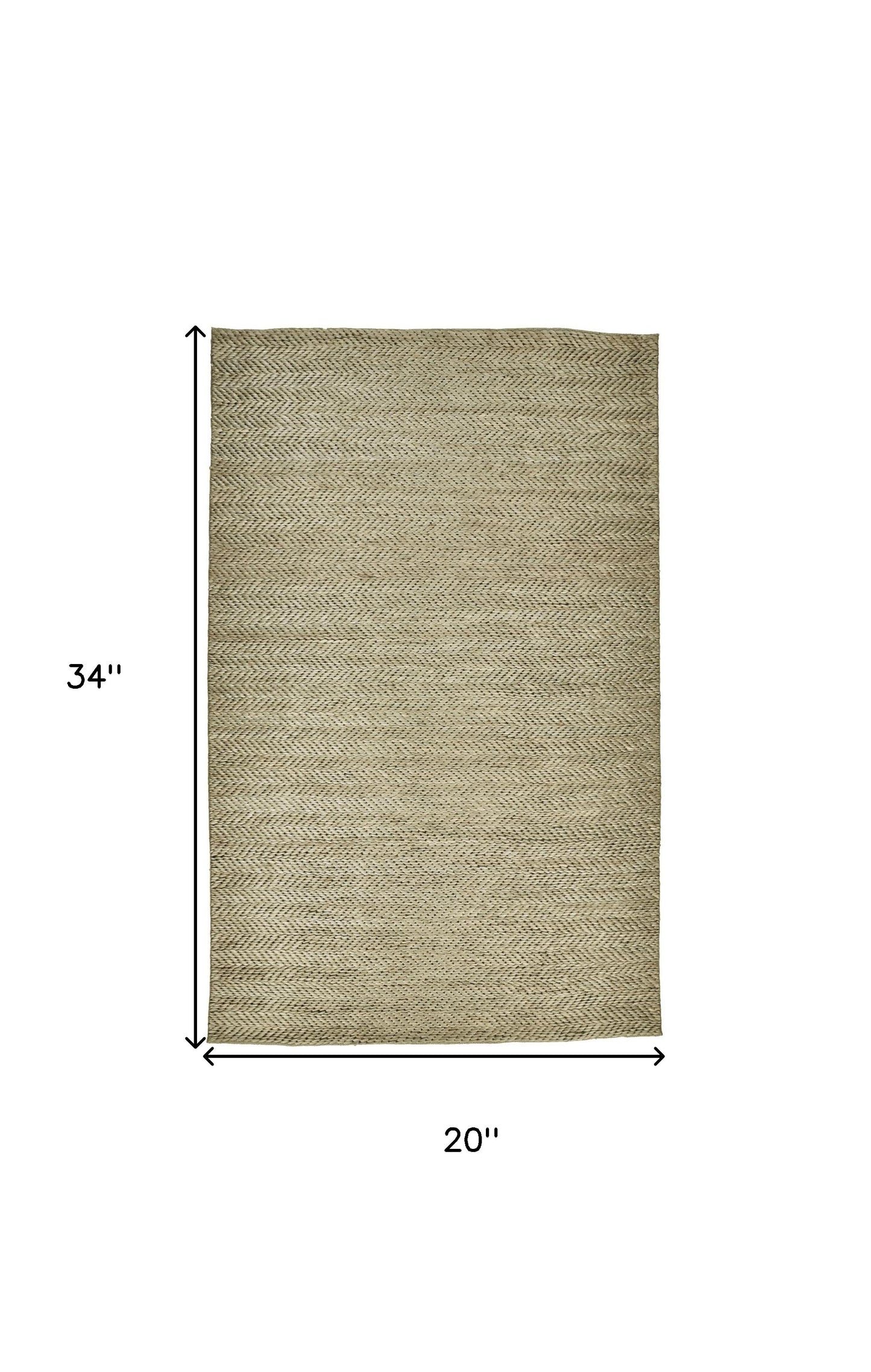 5' X 8' Tan And Gray Hand Woven Area Rug