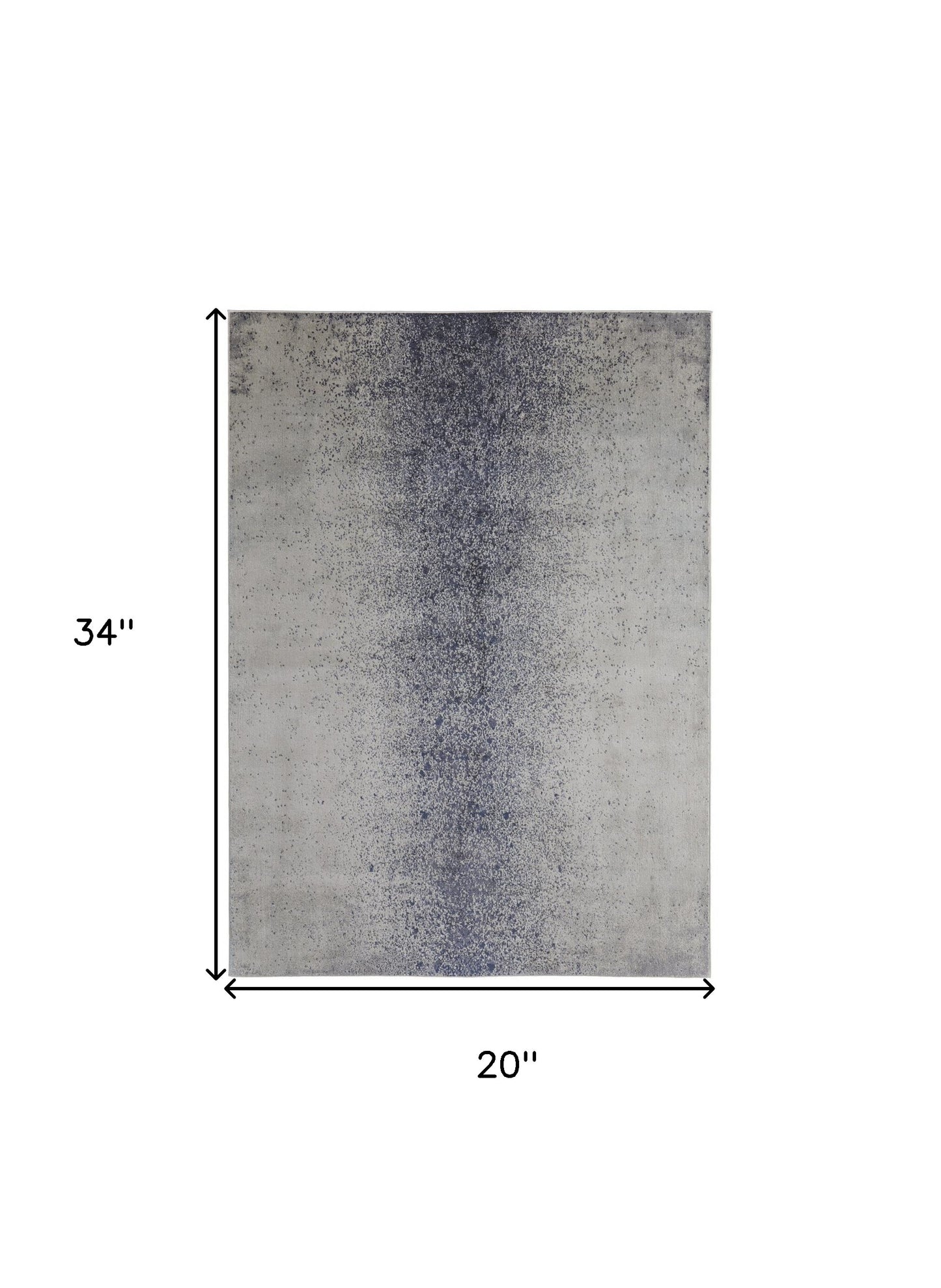 10' X 13' Ivory And Blue Abstract Power Loom Area Rug