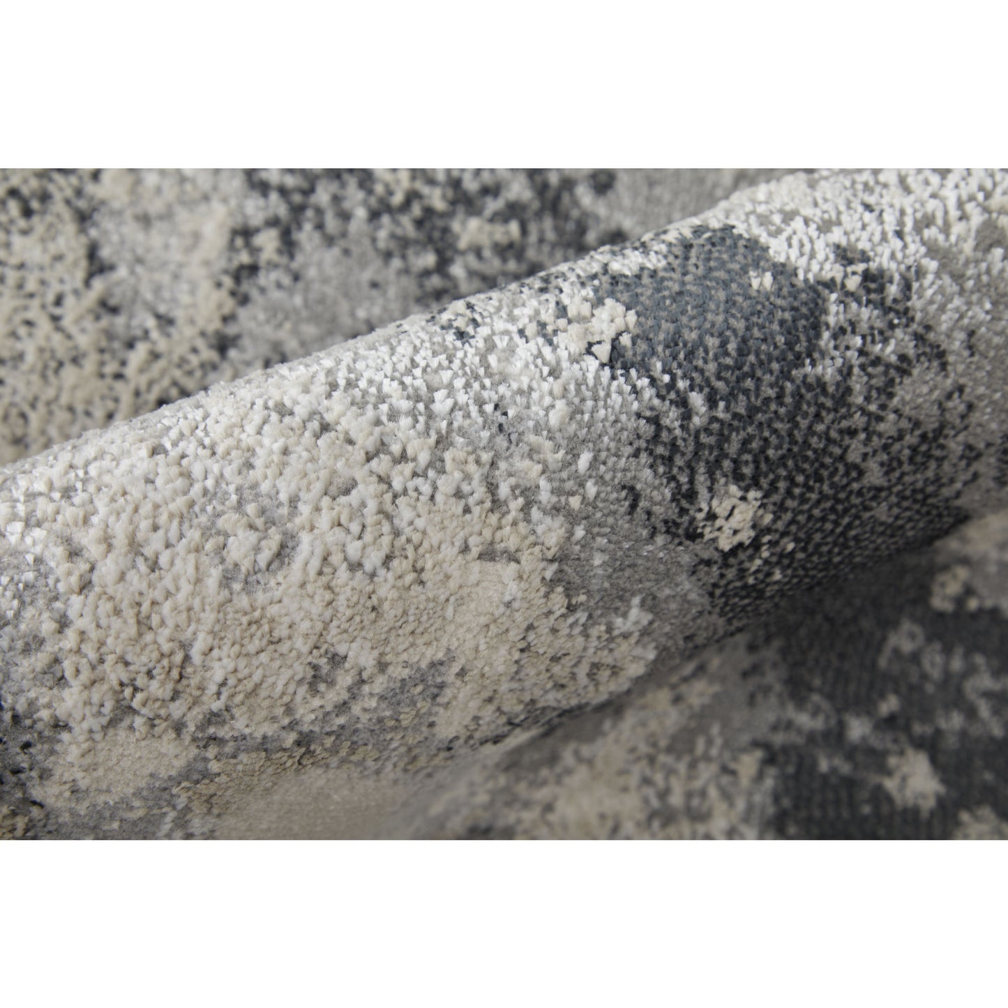 10' X 13' Ivory And Blue Abstract Power Loom Area Rug