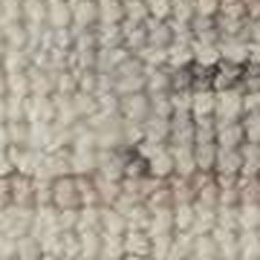 8' X 10' Ivory Gray And Blue Wool Floral Hand Knotted Stain Resistant Area Rug