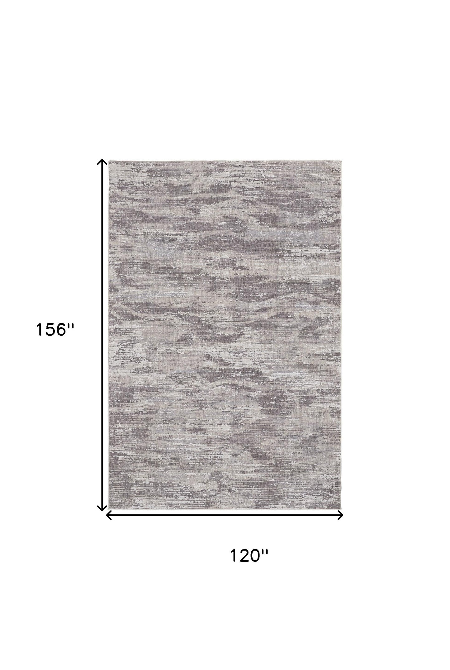 4' X 6' Tan and Gray Abstract Power Loom Distressed Area Rug