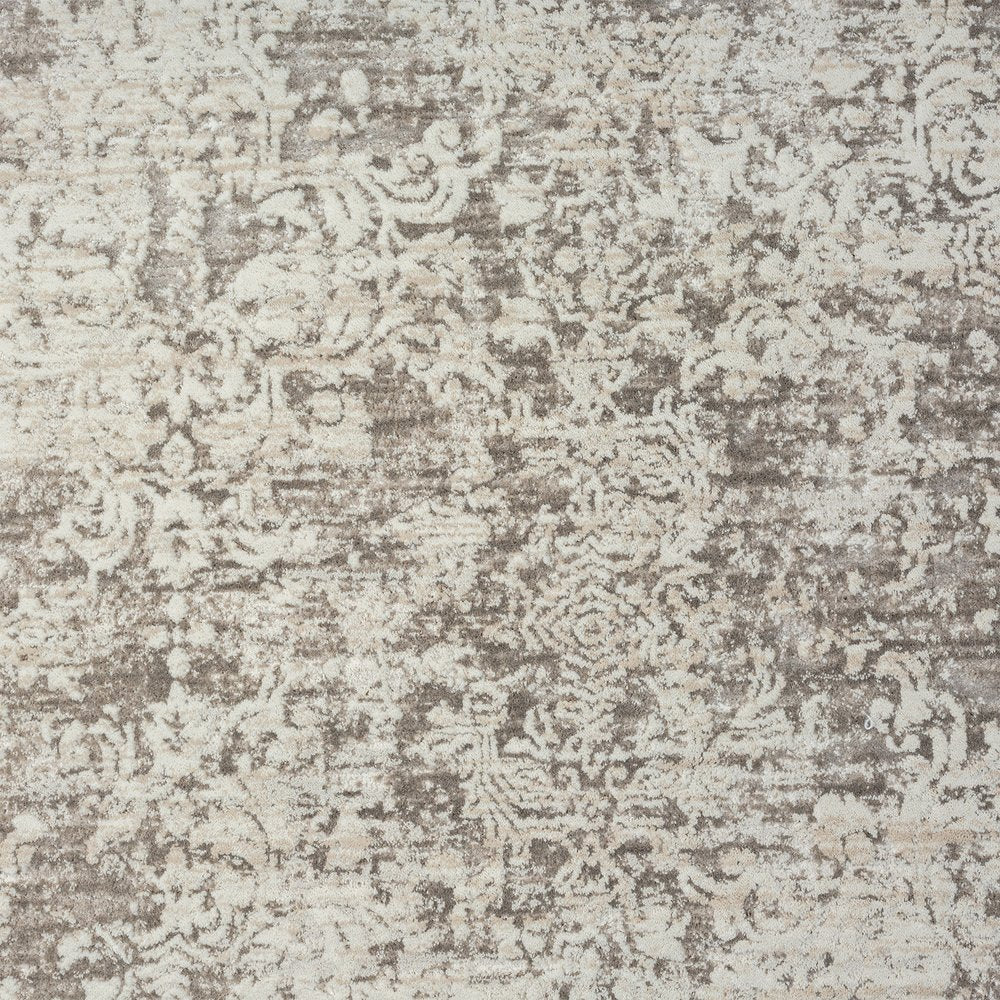 9' X 12' Gray Abstract Distressed Area Rug