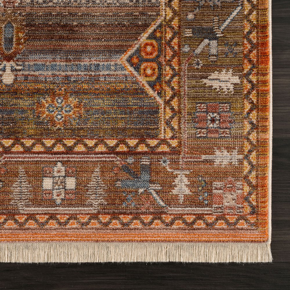 2' X 3' Brown Southwestern Area Rug