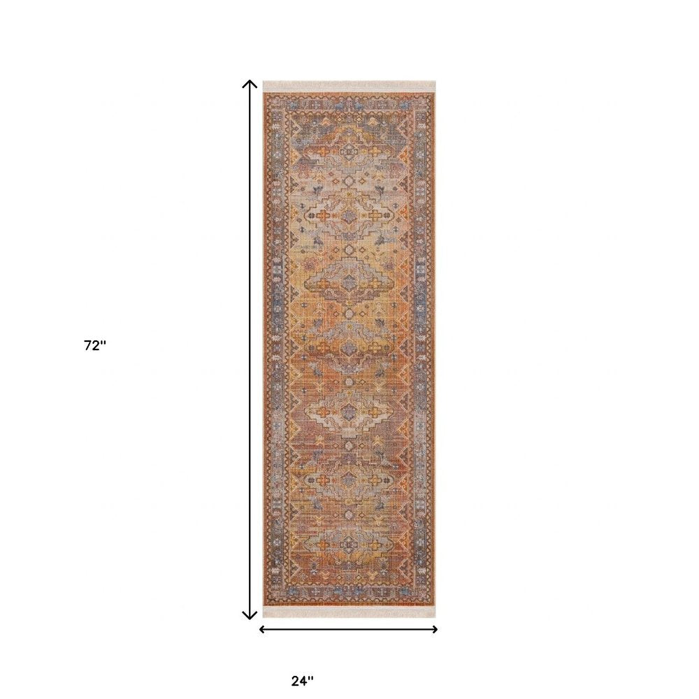 2' X 3' Brown Southwestern Area Rug