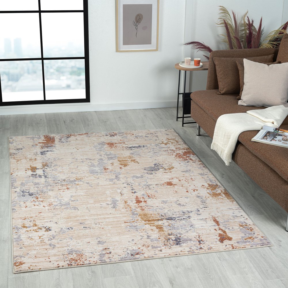 4' X 6' Gray Abstract Area Rug