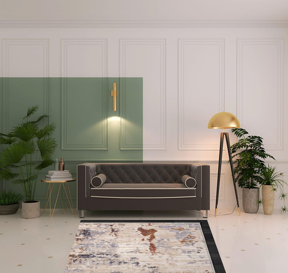 4' X 6' Gray Abstract Area Rug