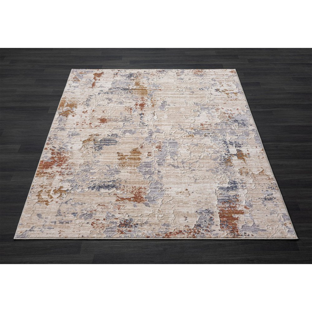 4' X 6' Gray Abstract Area Rug