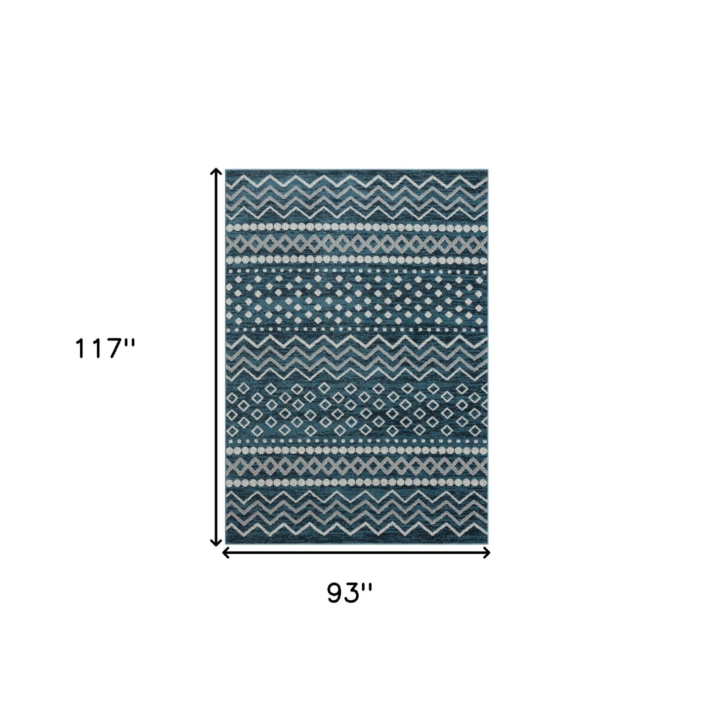 5' X 7' Beige Geometric Washable Area Rug