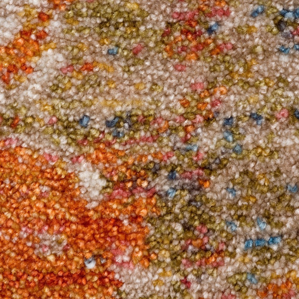 2' X 3' Gray Abstract Distressed Area Rug