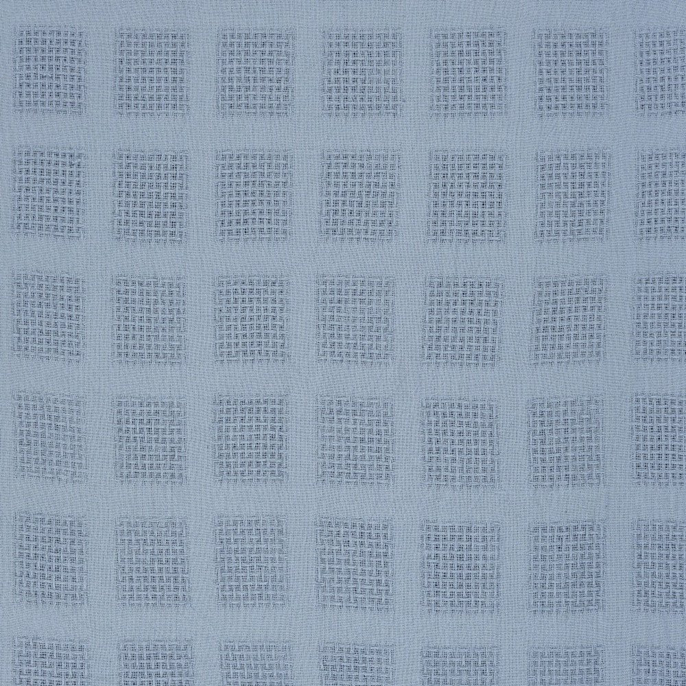 50" X 60" Blue Woven Cotton Throw Blanket with Tassels