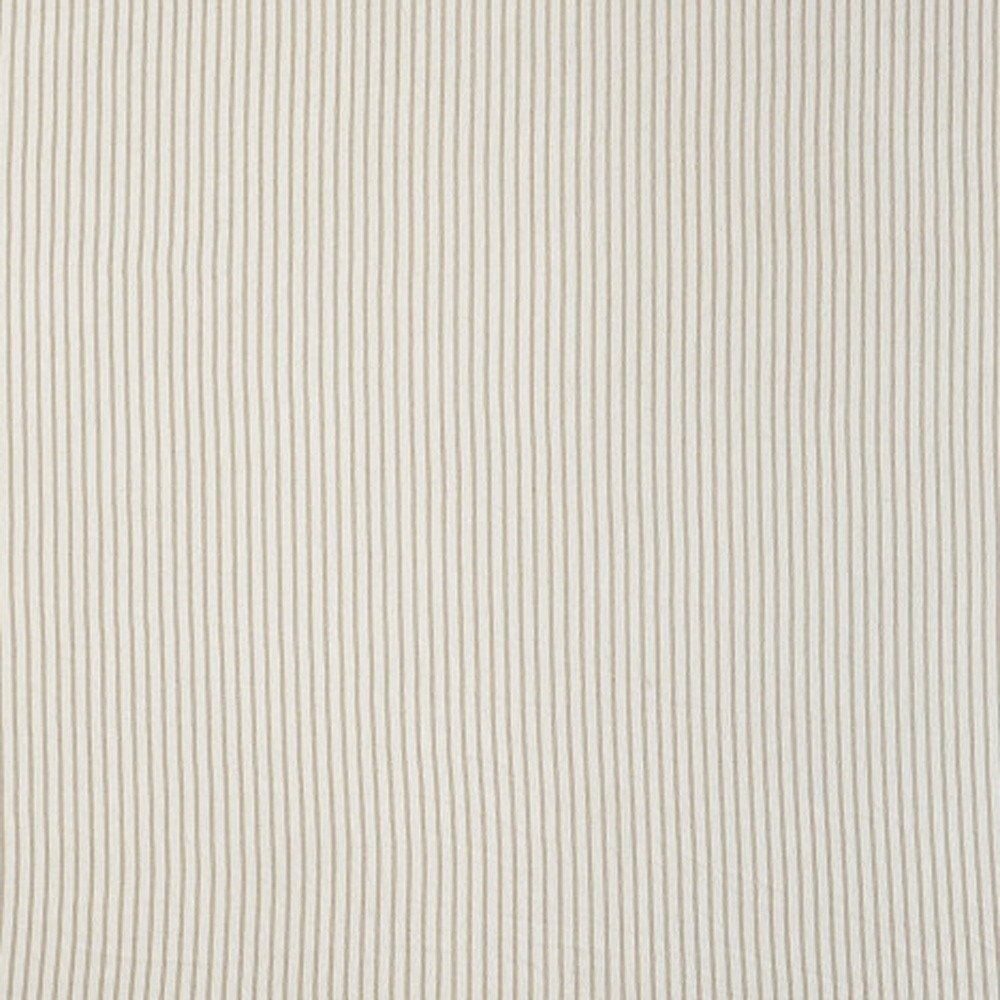 50" X 60" Brown and White Woven Cotton Striped Throw Blanket with Tassels