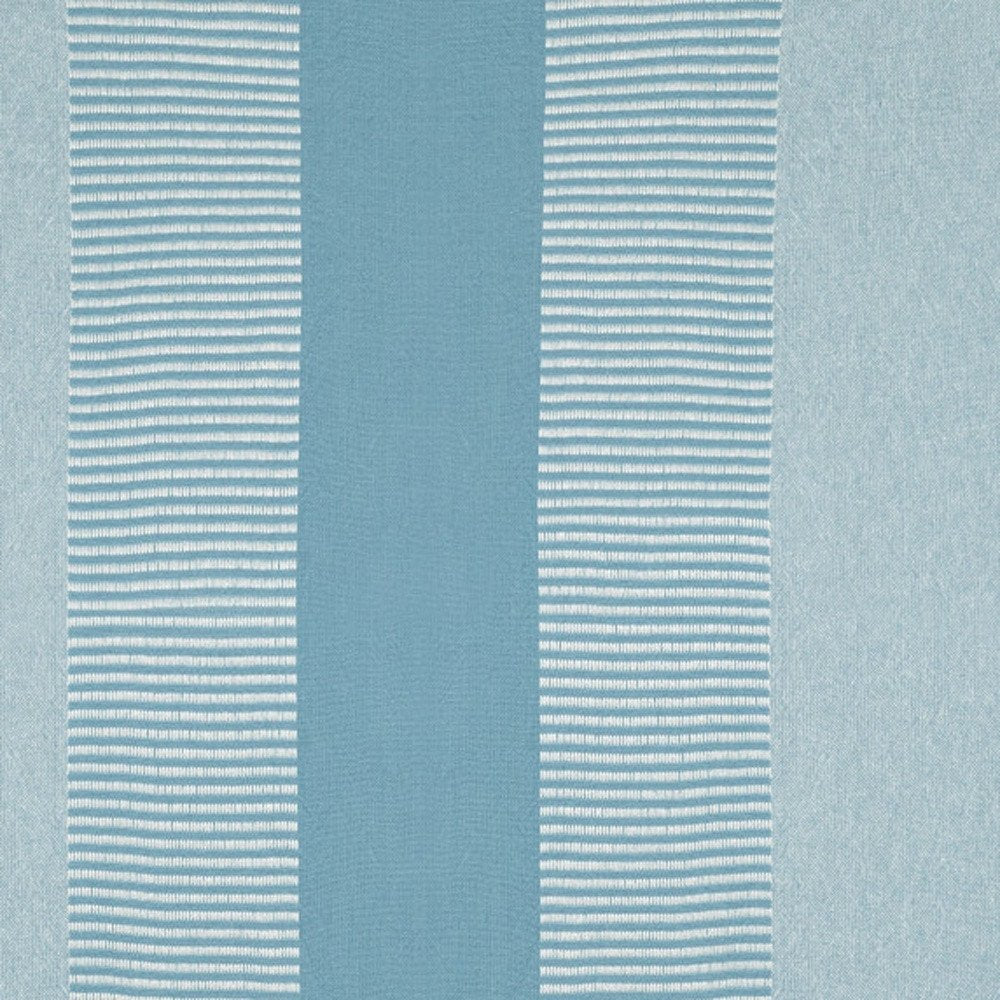 50" X 60" Blue Woven Cotton Striped Throw Blanket with Tassels