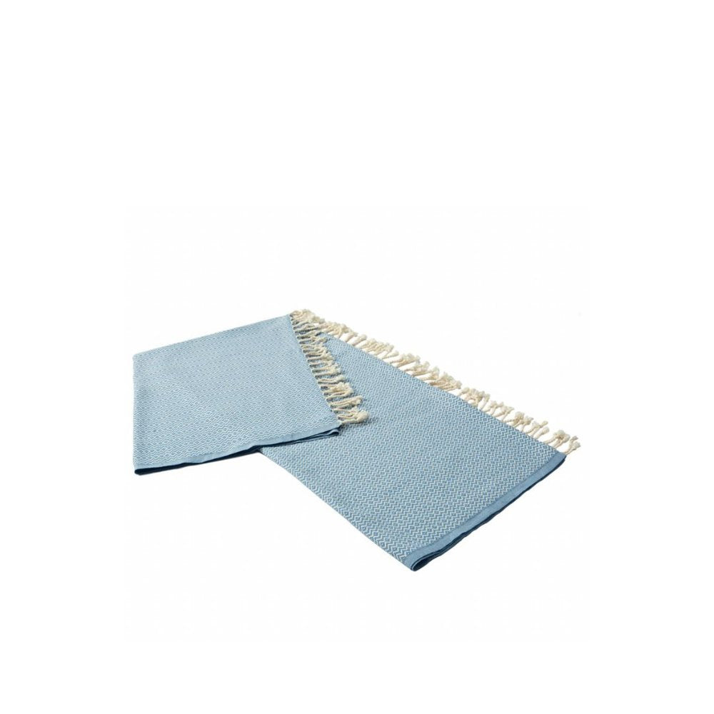 50" X 60" Gray Woven Cotton Geometric Throw Blanket with Fringe