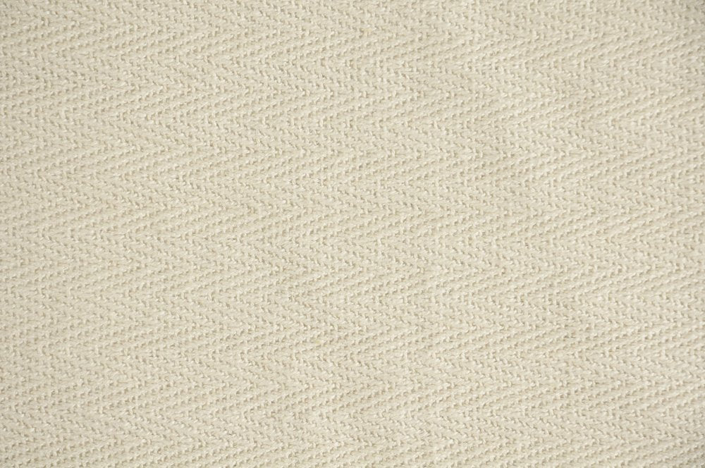 60" X 50" Cream Woven Cotton Chevron Throw Blanket with Tassels