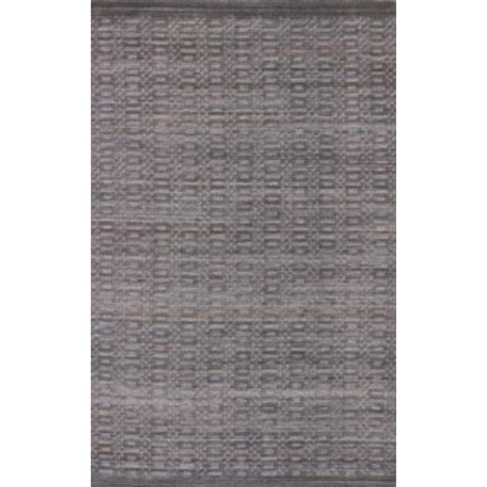 9' X 12' Charcoal And Rust Hand Loomed Area Rug