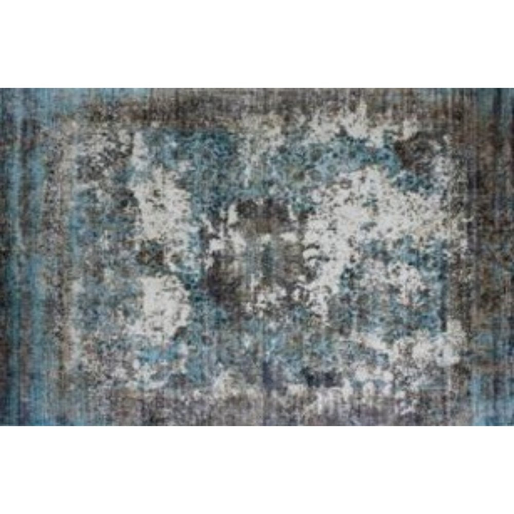 8' X 10' Gray And Ivory Abstract Hand Loomed Area Rug