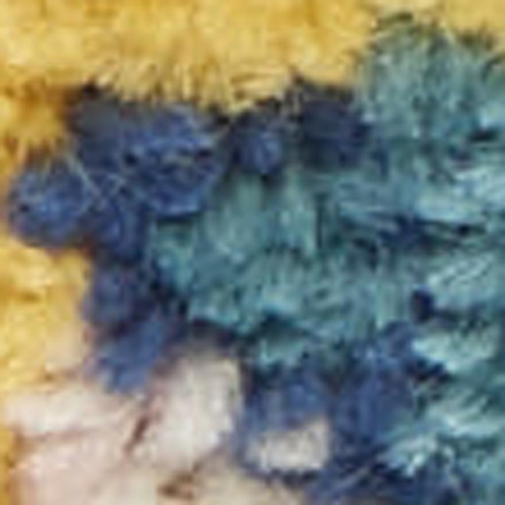 5' X 7' Yellow Floral Power Loom Area Rug