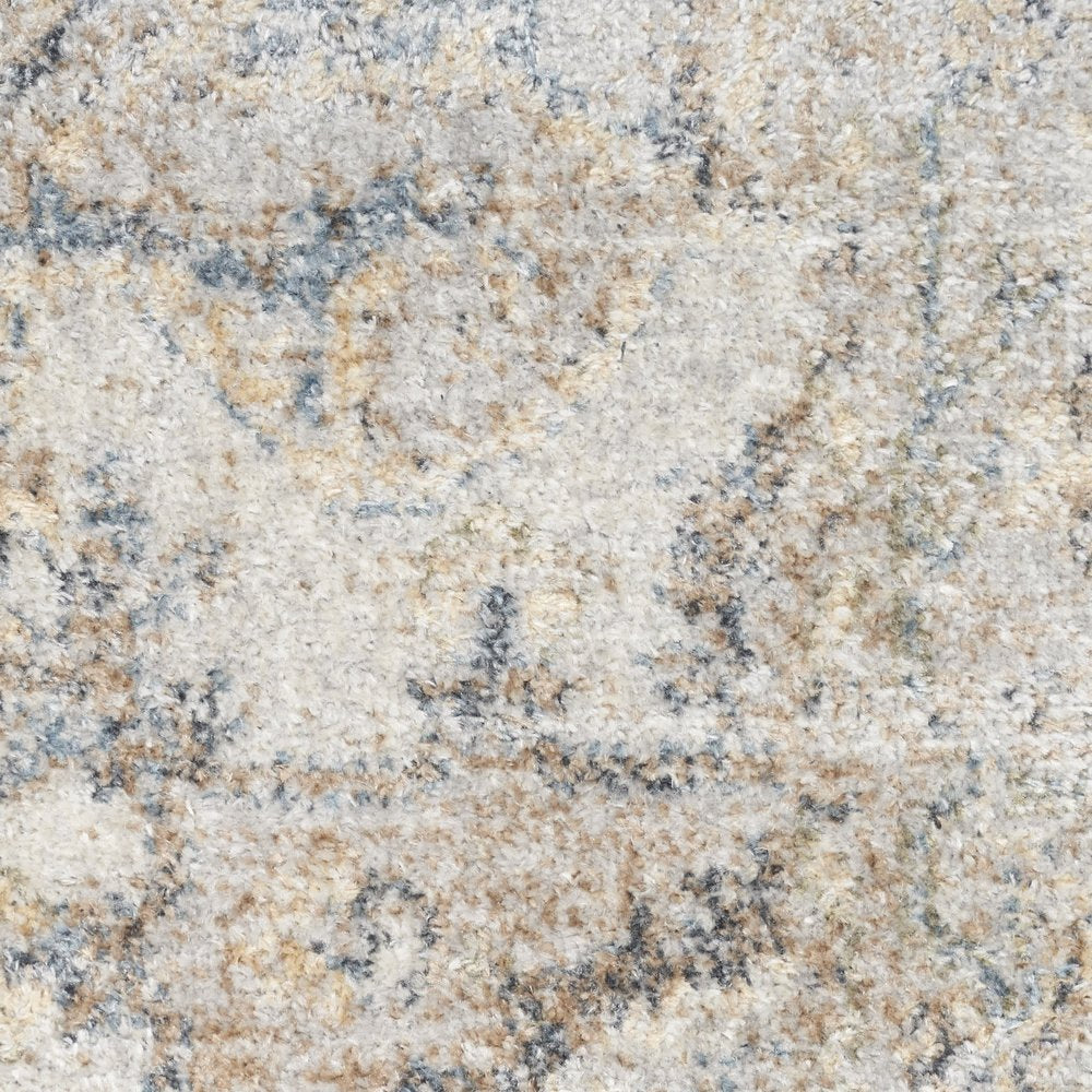 9' X 12' Gray Oriental Power Loom Area Rug