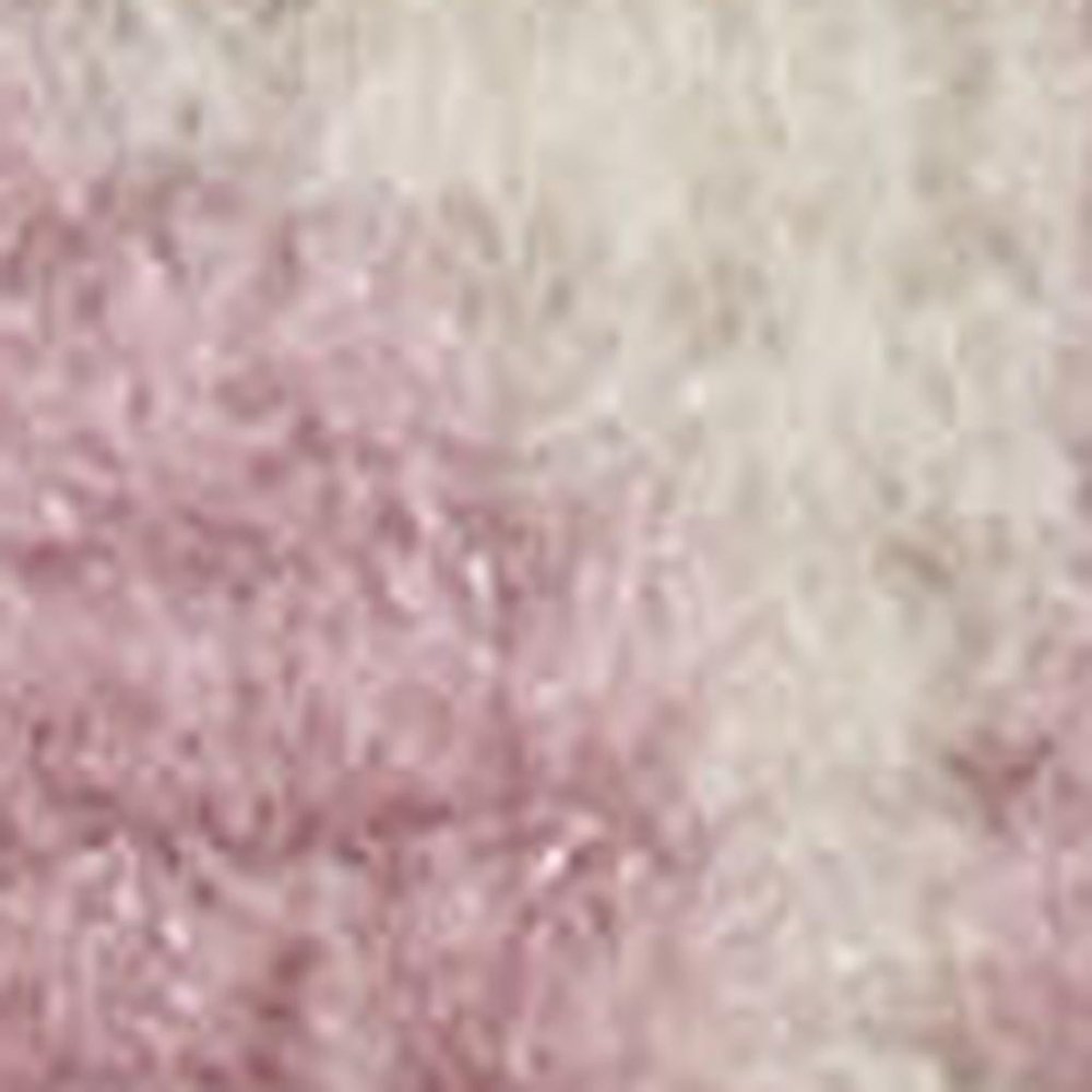 7' Cream Damask Power Loom Runner Rug