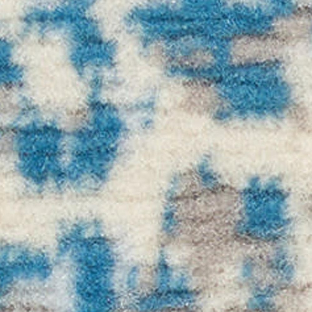 4' X 6' Cream Damask Power Loom Area Rug