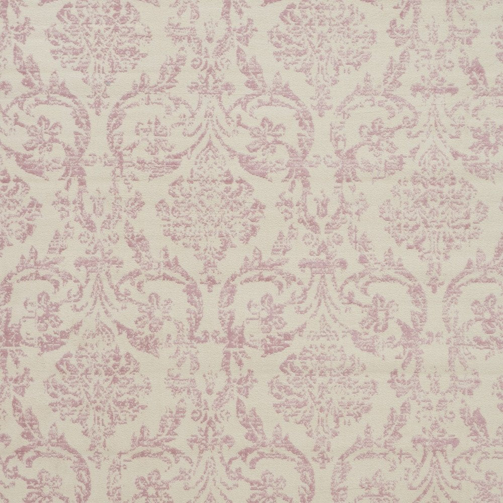 8' X 10' Cream Damask Power Loom Area Rug