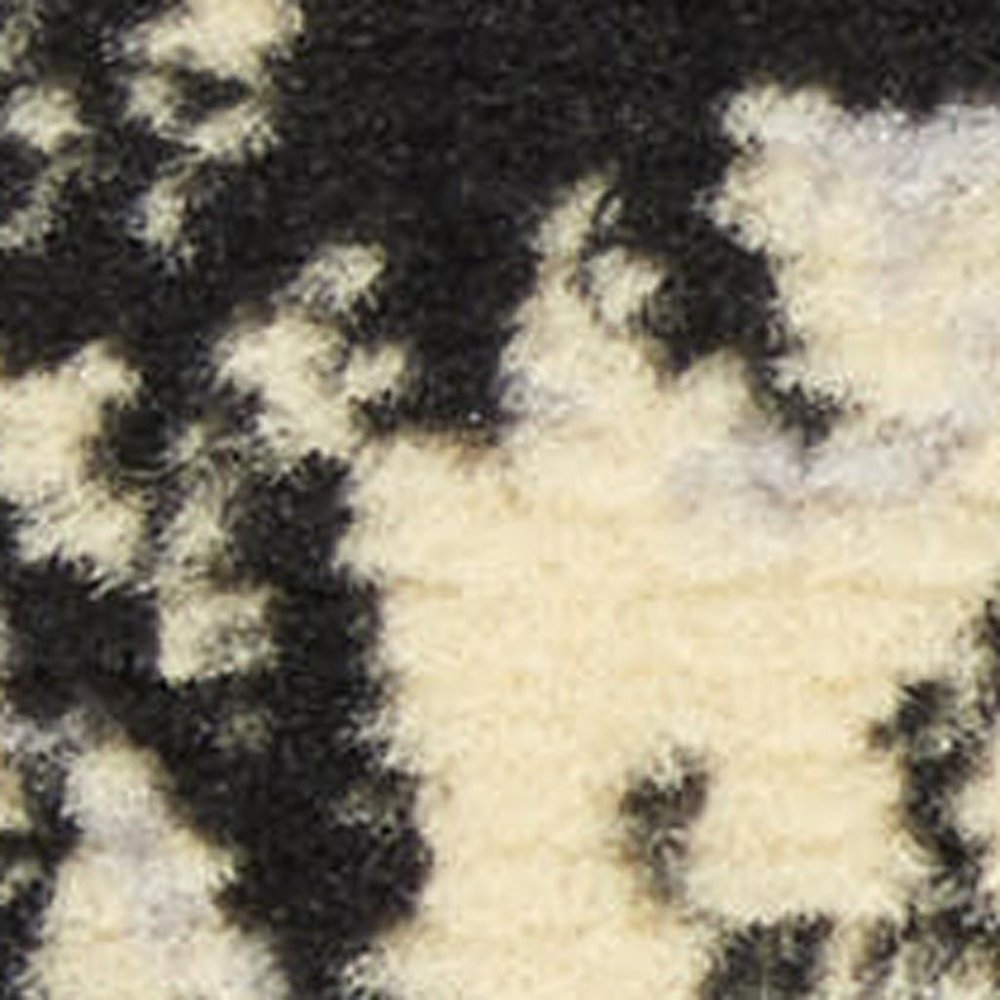 5' X 7' Cream Damask Power Loom Area Rug