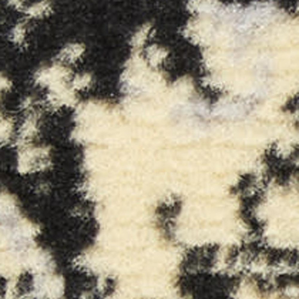 7' X 10' Cream Damask Power Loom Area Rug