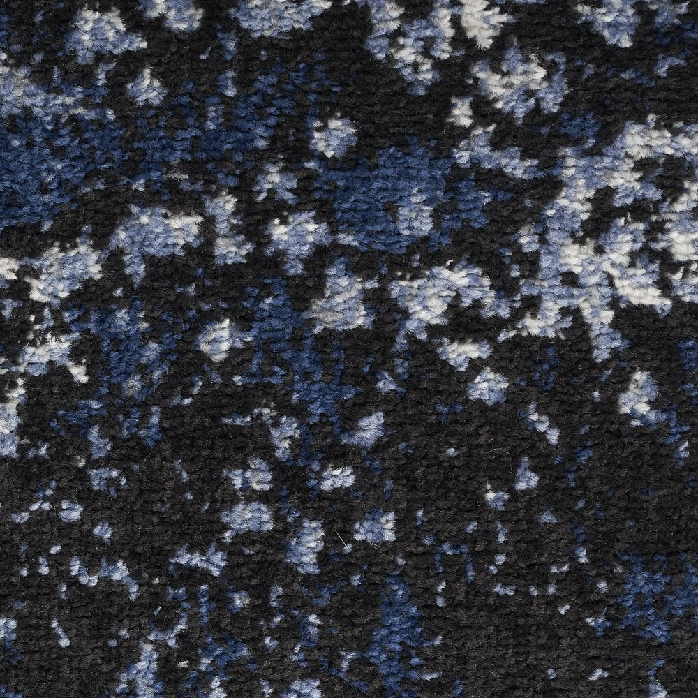 2' X 3' Light Blue Abstract Power Loom Distressed Area Rug