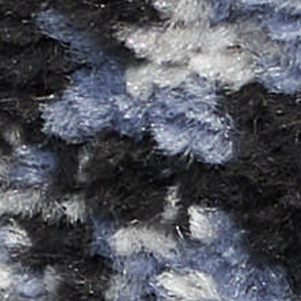 10' Blue And Ivory Abstract Distressed Runner Rug