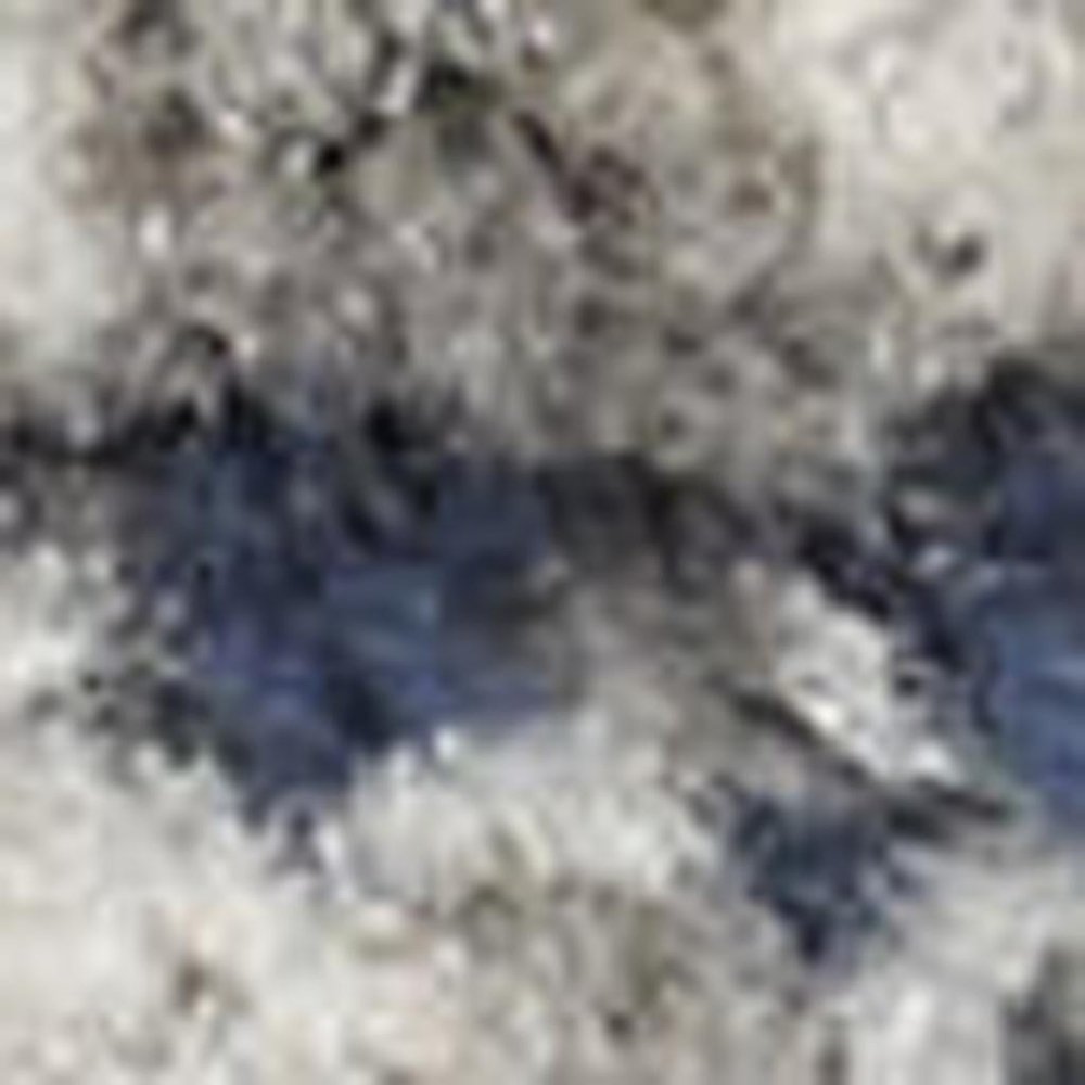 10' Blue And Ivory Oriental Distressed Runner Rug