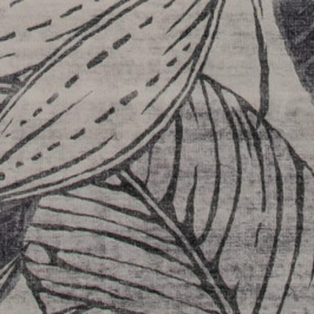 8' X 11' Gray and Brown Floral Distressed Area Rug