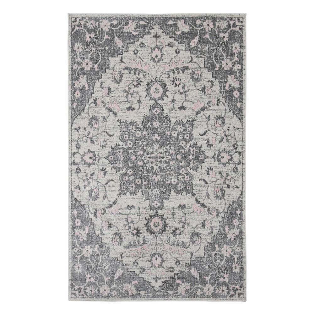 2' X 3' Gray And Dark Gray Area Rug