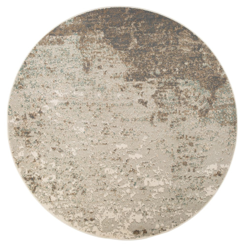 10' X 14' Gray And Ivory Abstract Area Rug