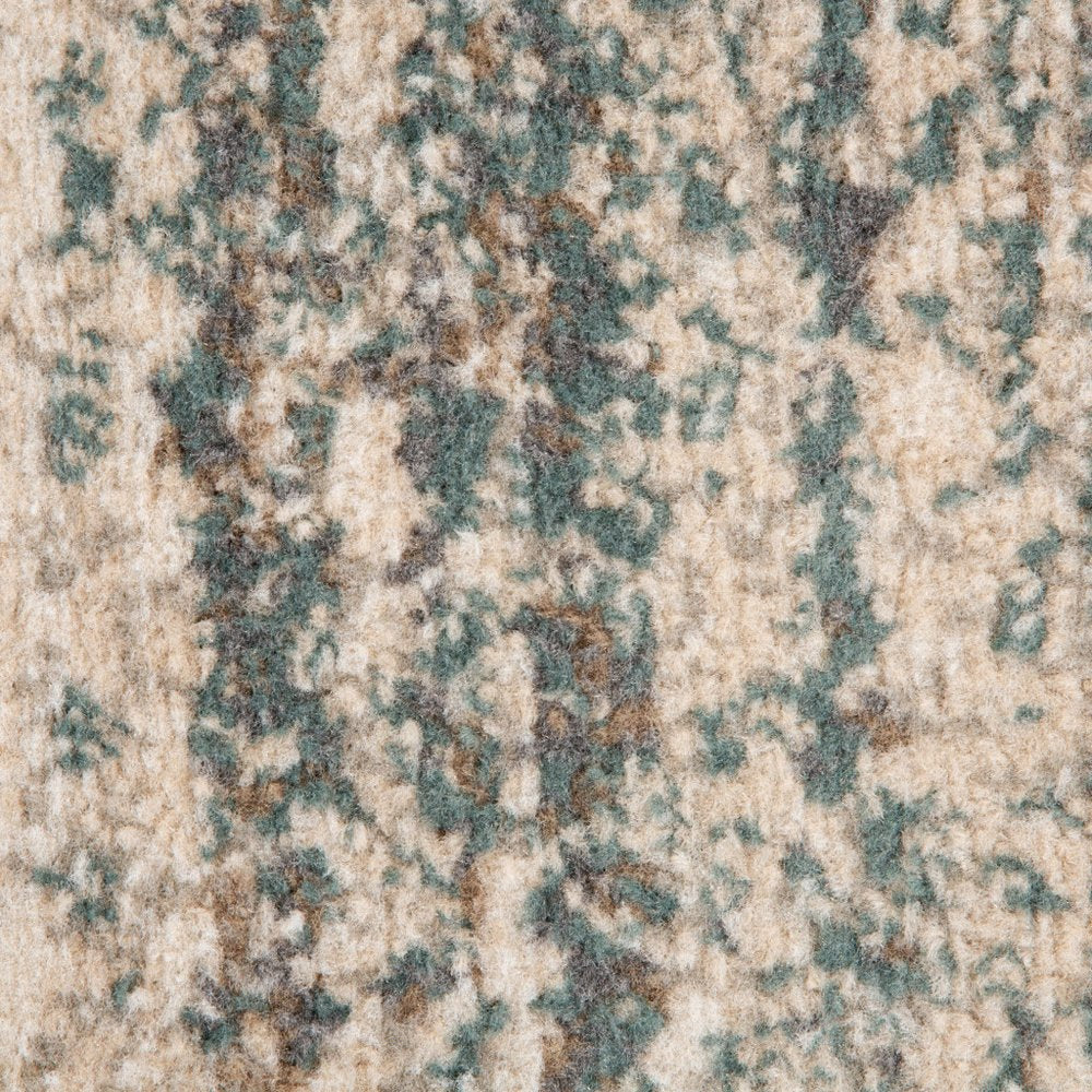 5' X 8' Ivory And Gray Abstract Area Rug