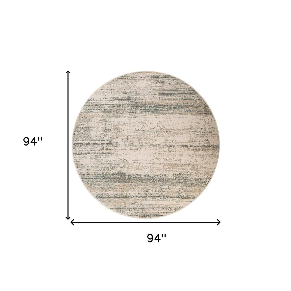 5' X 8' Ivory And Gray Abstract Area Rug