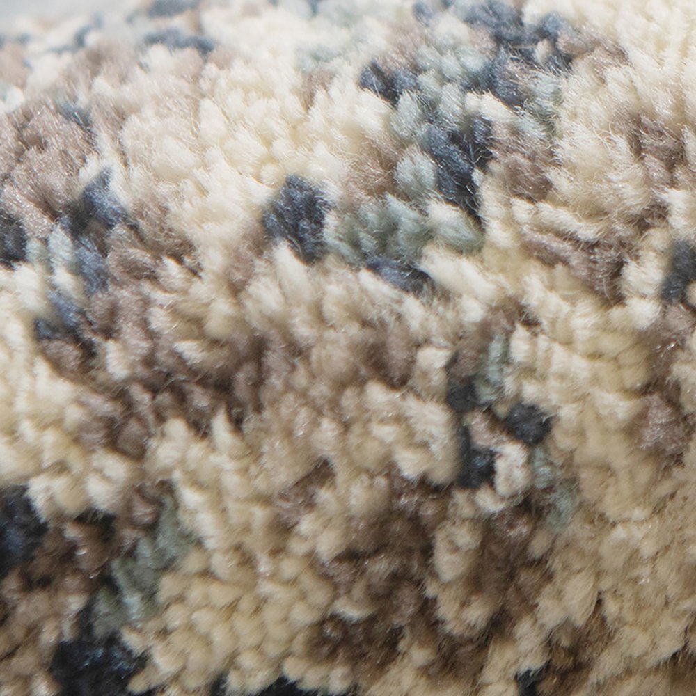 9' X 12' Ivory Blue and Gray Abstract Power Loom Area Rug