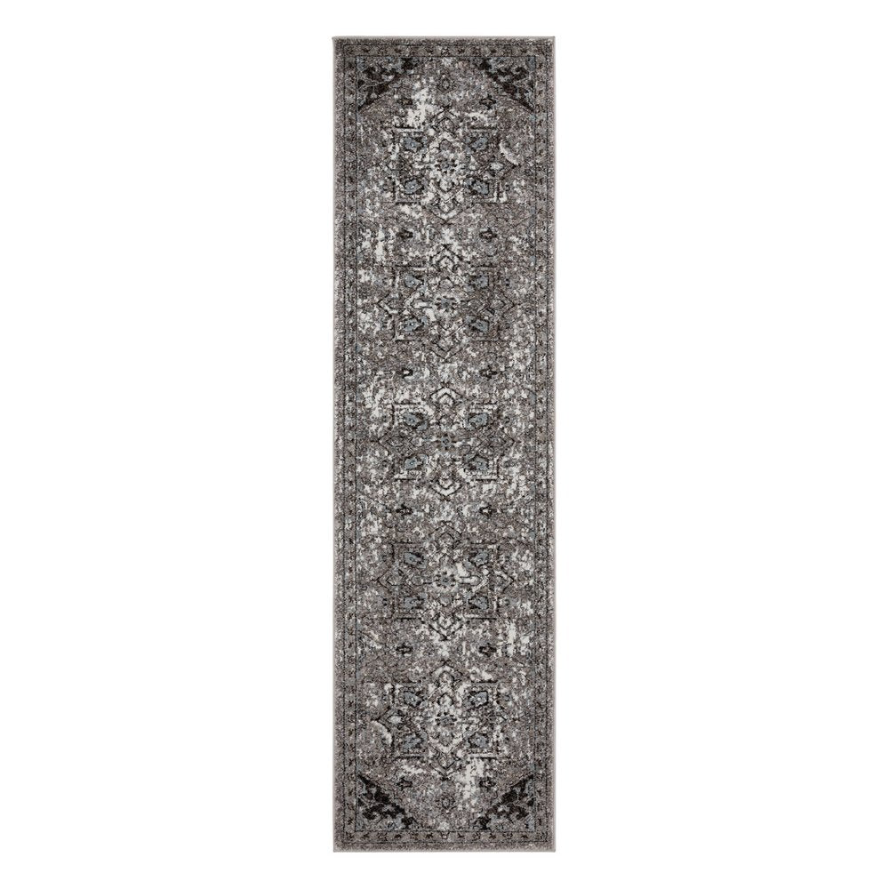 2' X 3' Black And Gray Medallion Area Rug
