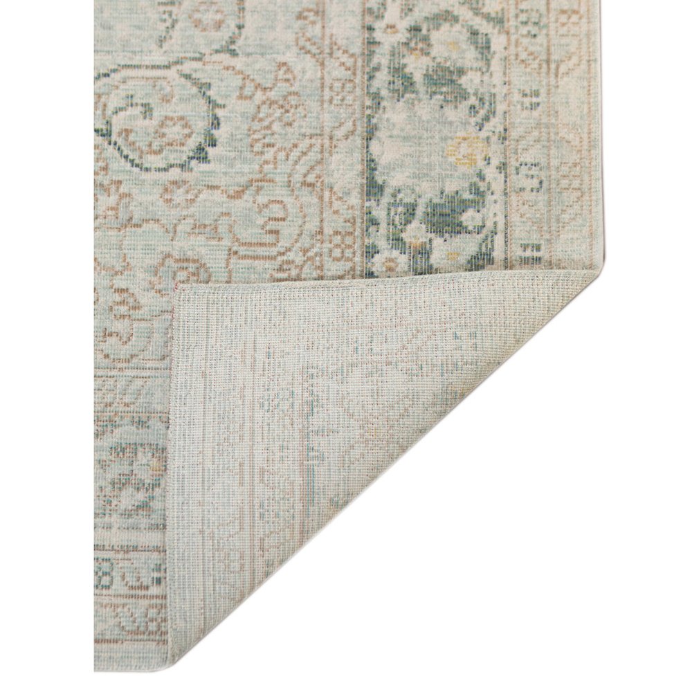 8' X 10' Tan And Light Green Medallion Area Rug