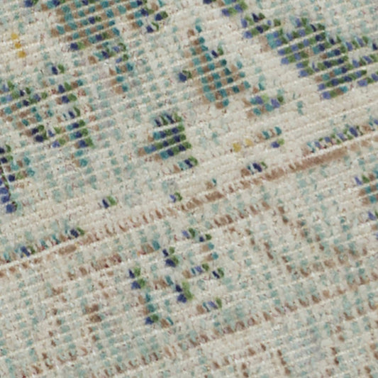 8' X 10' Tan And Light Green Medallion Area Rug