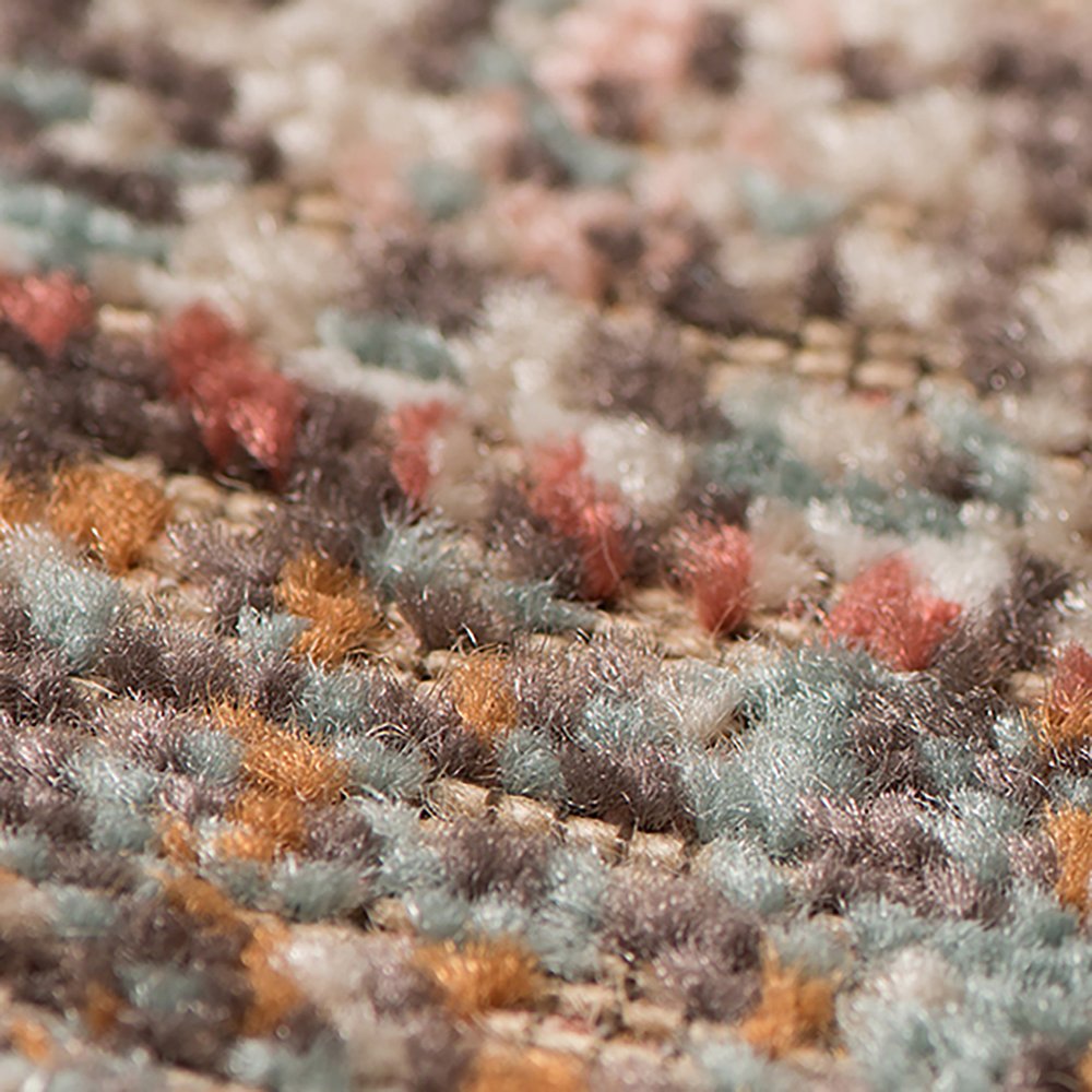 6' X 8' Beige Gray and Taupe Medallion Power Loom Area Rug