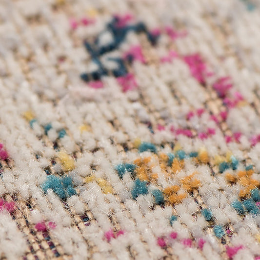 10' X 14' Ivory And Yellow Oriental Distressed Area Rug