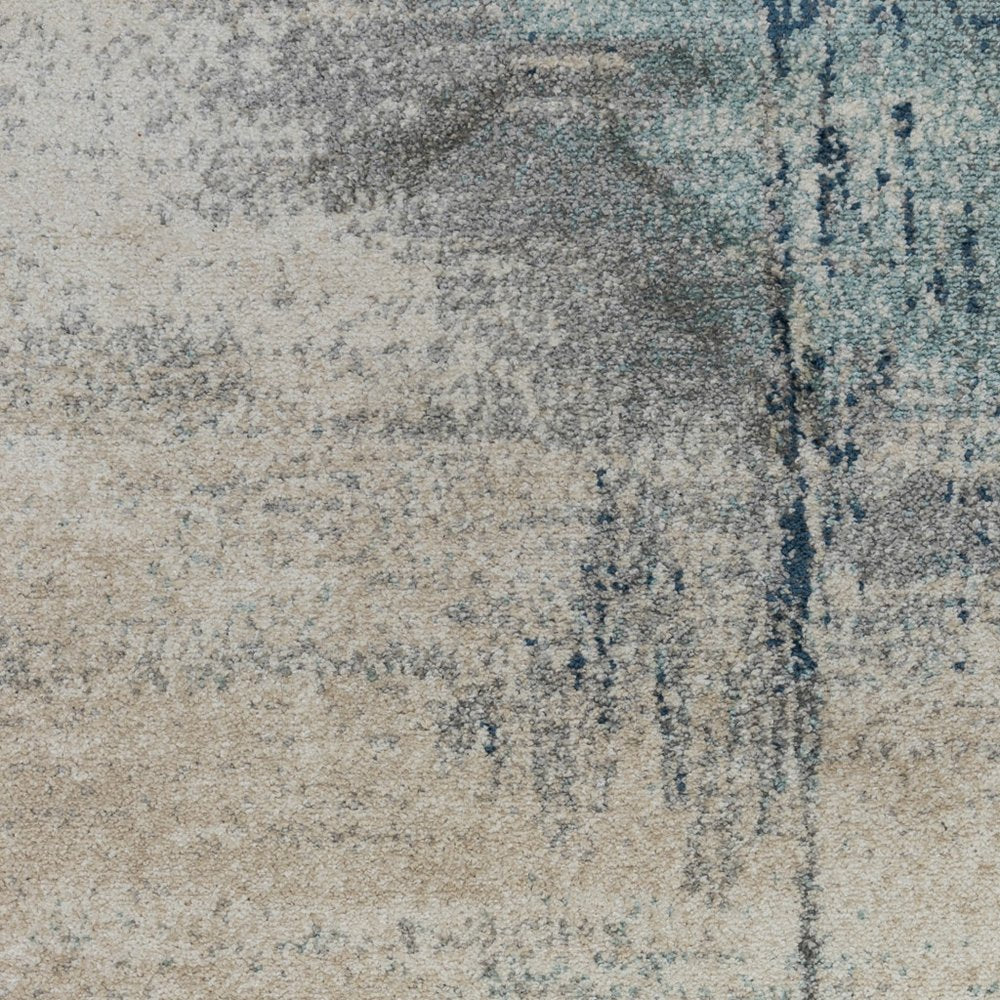 2' X 3' Dark Blue And Gray Abstract Area Rug