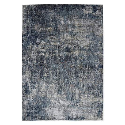 9' X 12' Ivory And Gray Abstract Area Rug