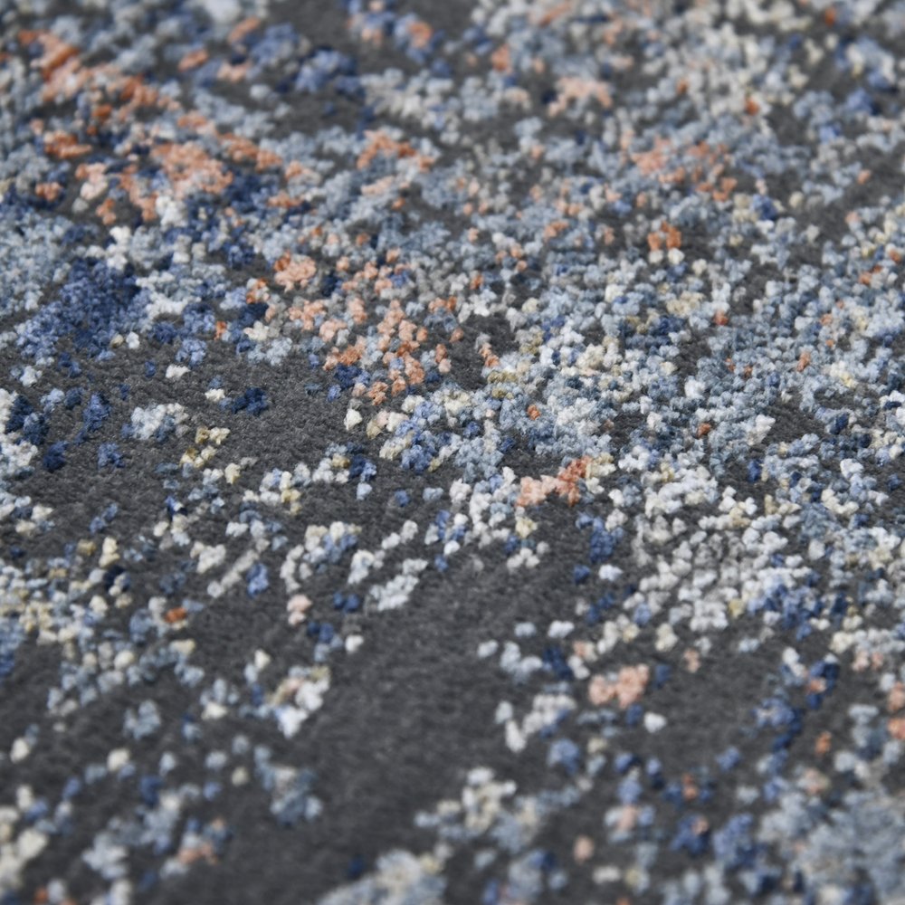 9' X 12' Ivory And Gray Abstract Area Rug