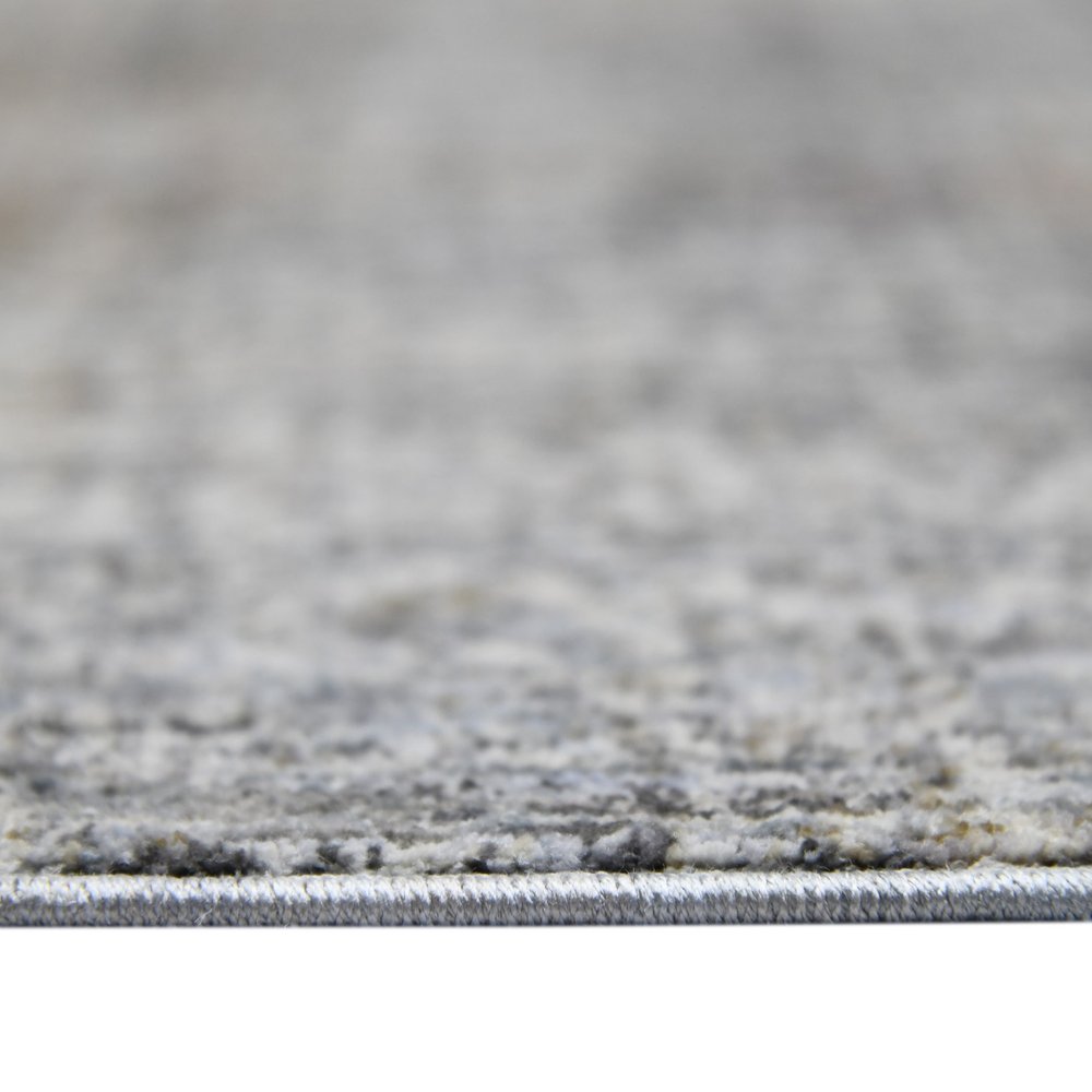 9' X 12' Ivory Gray And Brick Red Abstract Area Rug