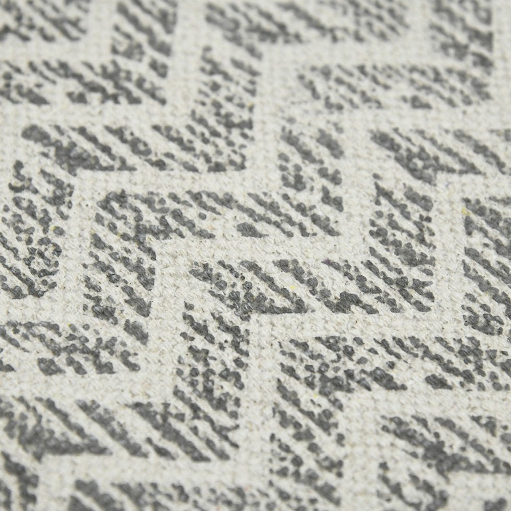 2' X 3' Gray And Ivory Geometric Flatweave Handmade Distressed Area Rug With Fringe