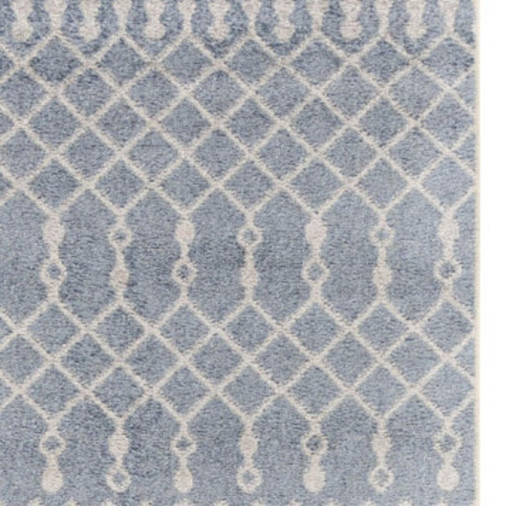 12' Blue Moroccan Runner Rug